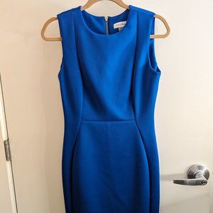 Cobalt blue sleeveless dress